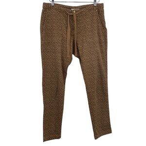 Summum‎ Woman Leopard Print Pants Womens 40 Large Brown Slim Leg Luxury Casual